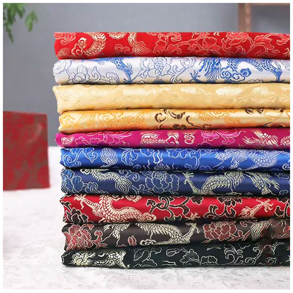 Silk Tie Striped - Brocade Jacquard Fabrics Embroidery Silk Dragon