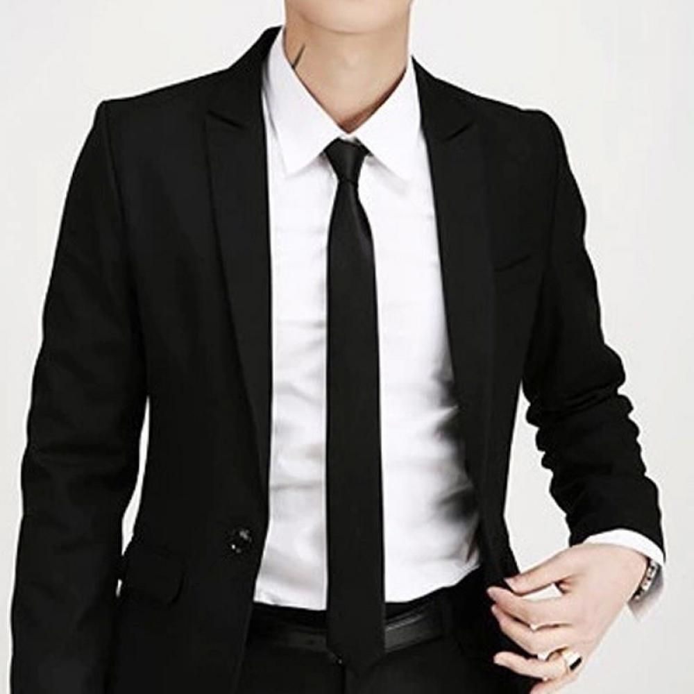 Fashion Casual Slim Plain Mens - огляд і ціна Skinny Tie Men