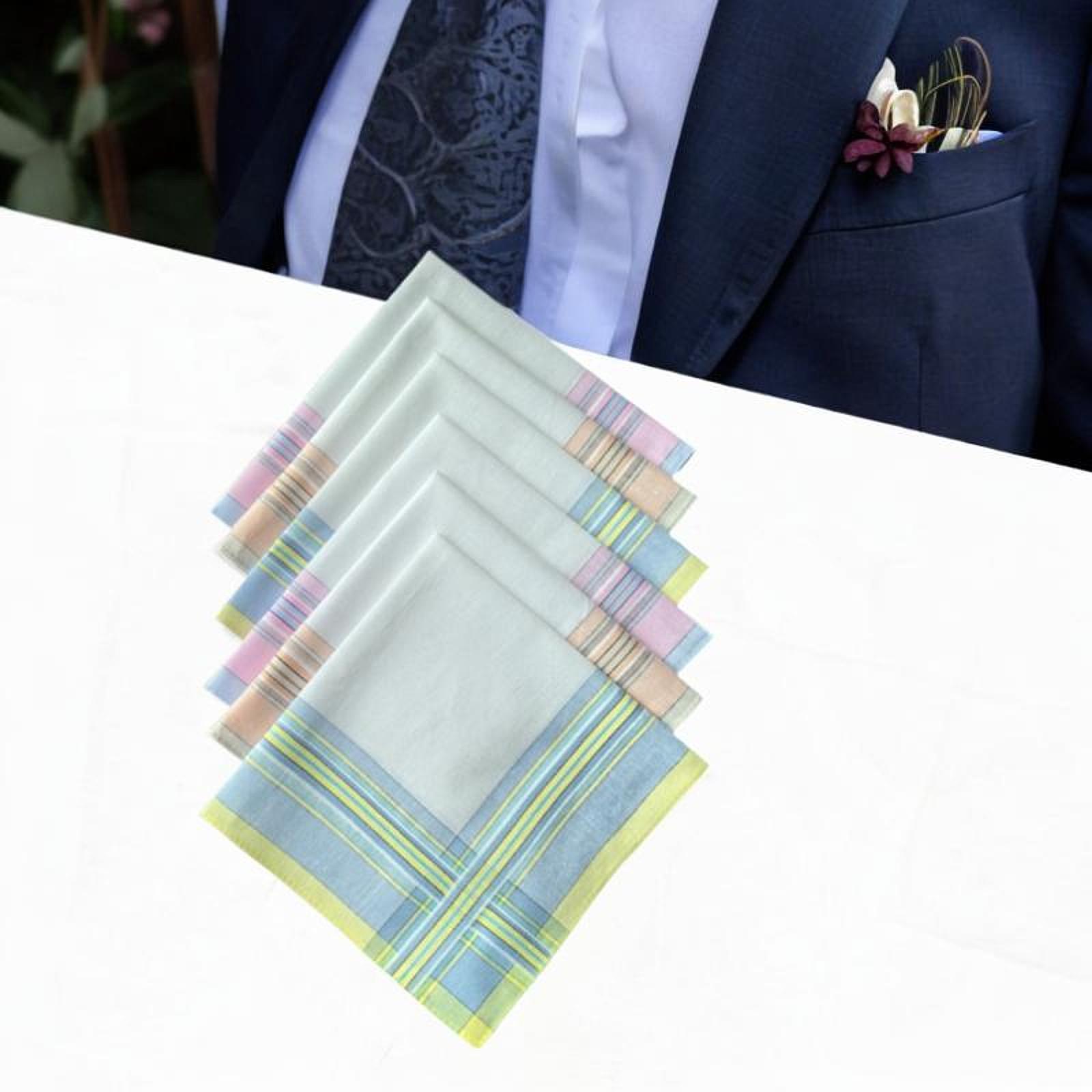 6Pcs Cotton Men's Handkerchief - огляд і ціна Handkerchief Cotton Men