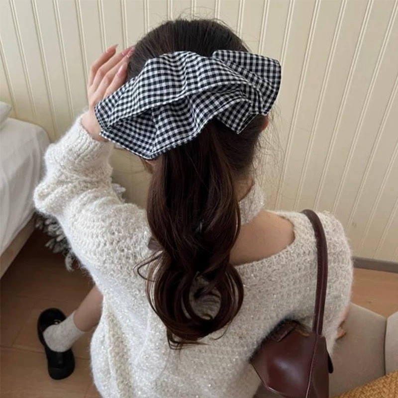 Extra Large Plaid Hair Ties El - огляд і ціна Silk Tie Striped