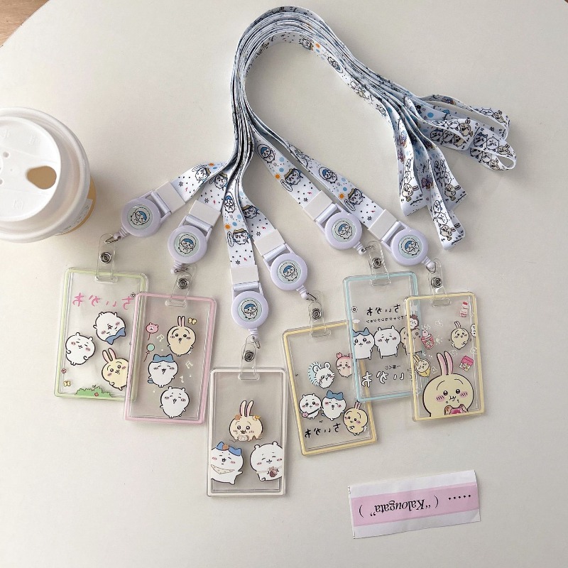 Cute Cartoon Chiikawa Transpar - огляд і ціна Lanyard Badge Holder
