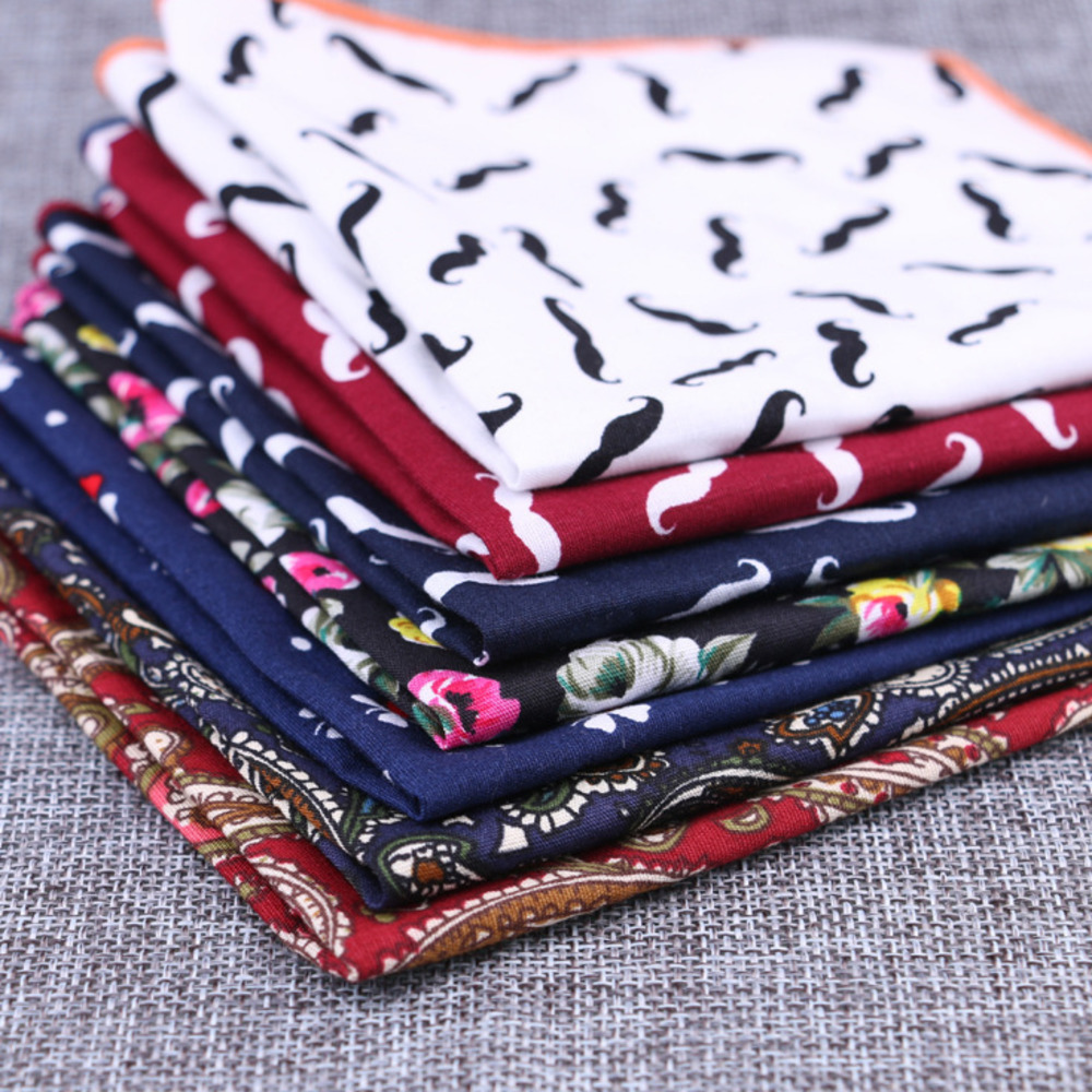 Fashion Cotton Pocket Square F - огляд і ціна Handkerchief Cotton Men