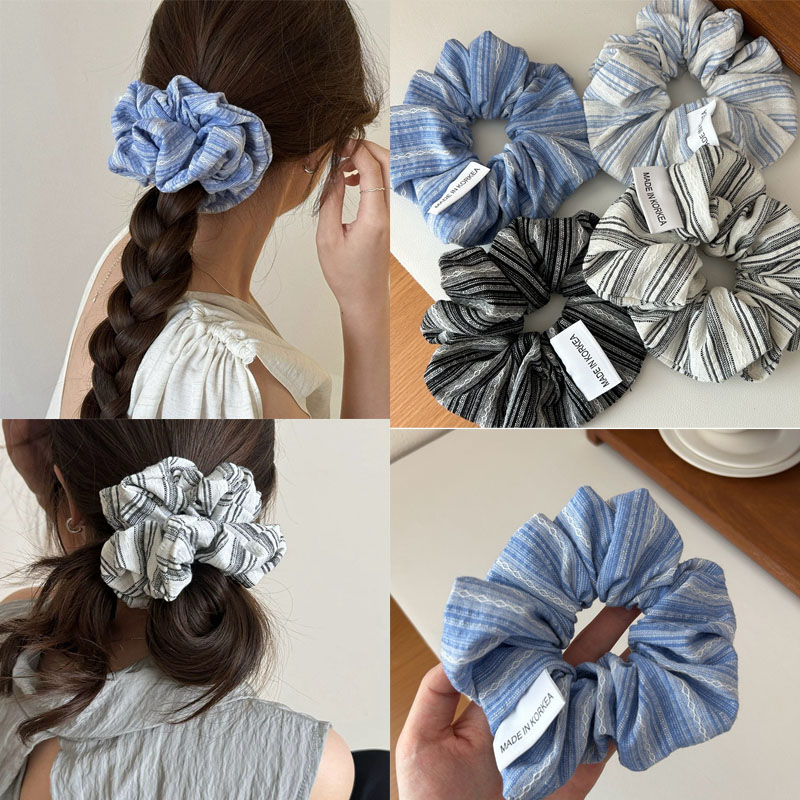 2024 Korea Fashion Stripe Hair - огляд і ціна Silk Tie Striped