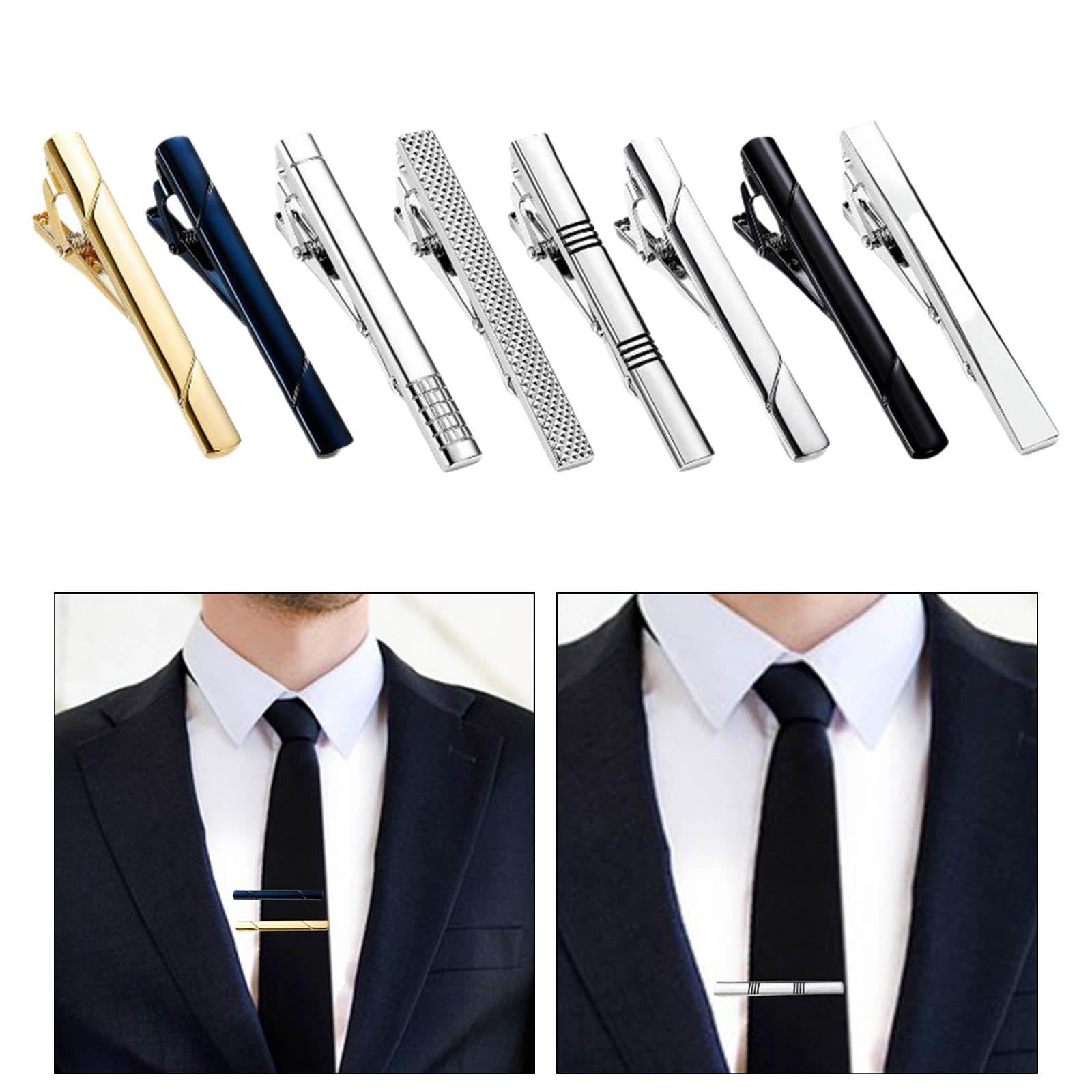 Tie Clips Button Shirt Wedding - огляд і ціна Tie Bar Set Gift