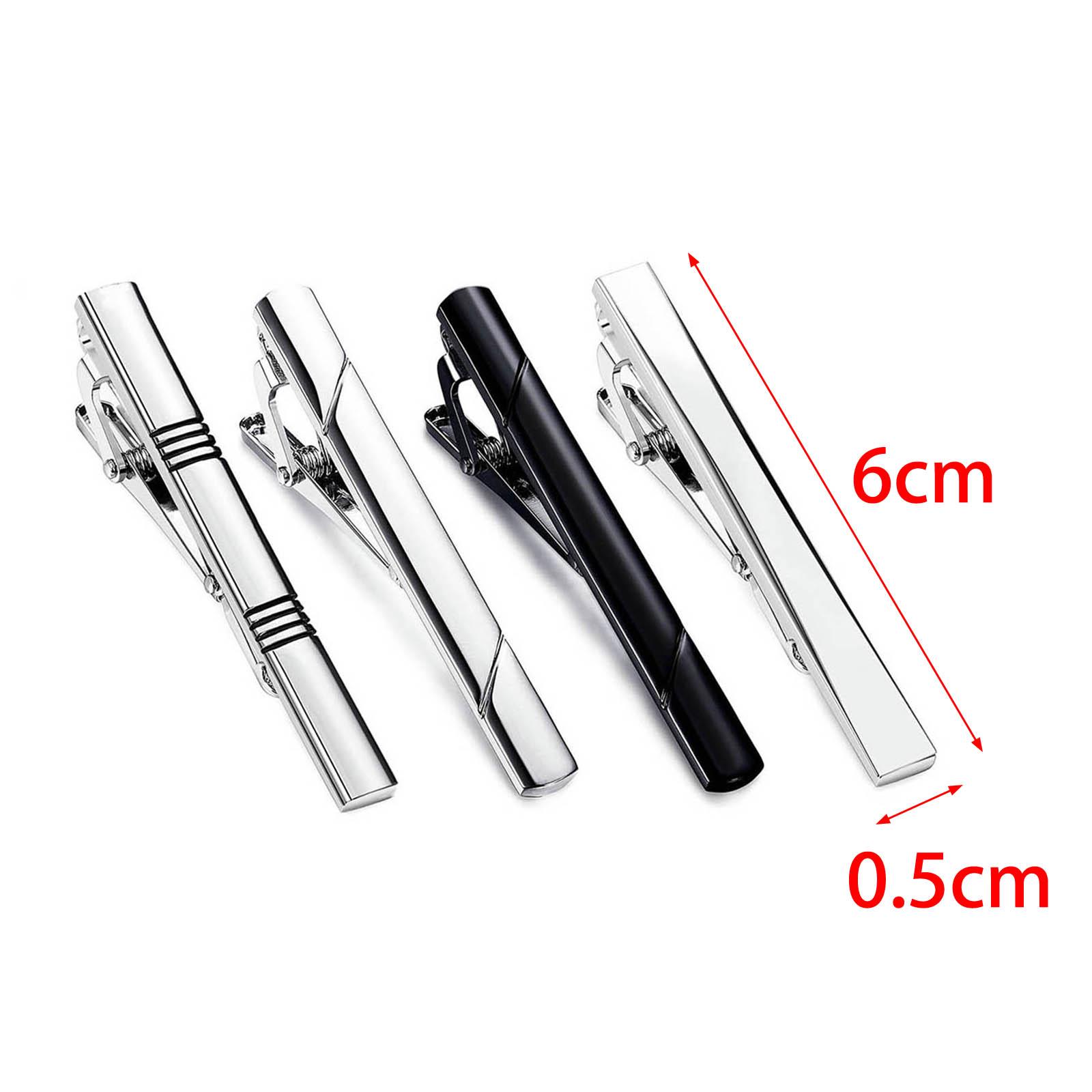 Tie Clips Button Shirt Wedding - огляд і ціна Tie Bar Set Gift