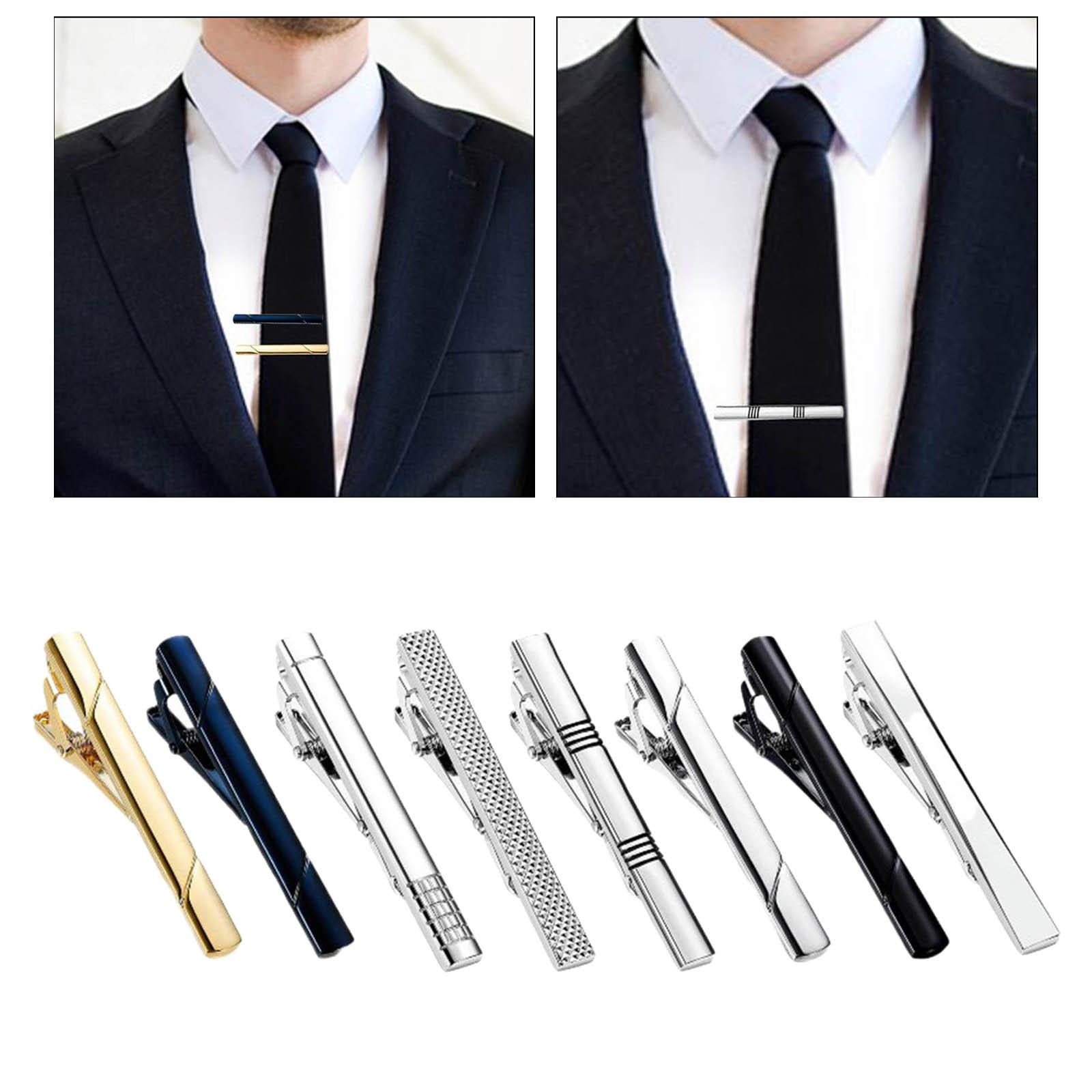 Tie Clips Button Shirt Wedding - огляд і ціна Tie Bar Set Gift