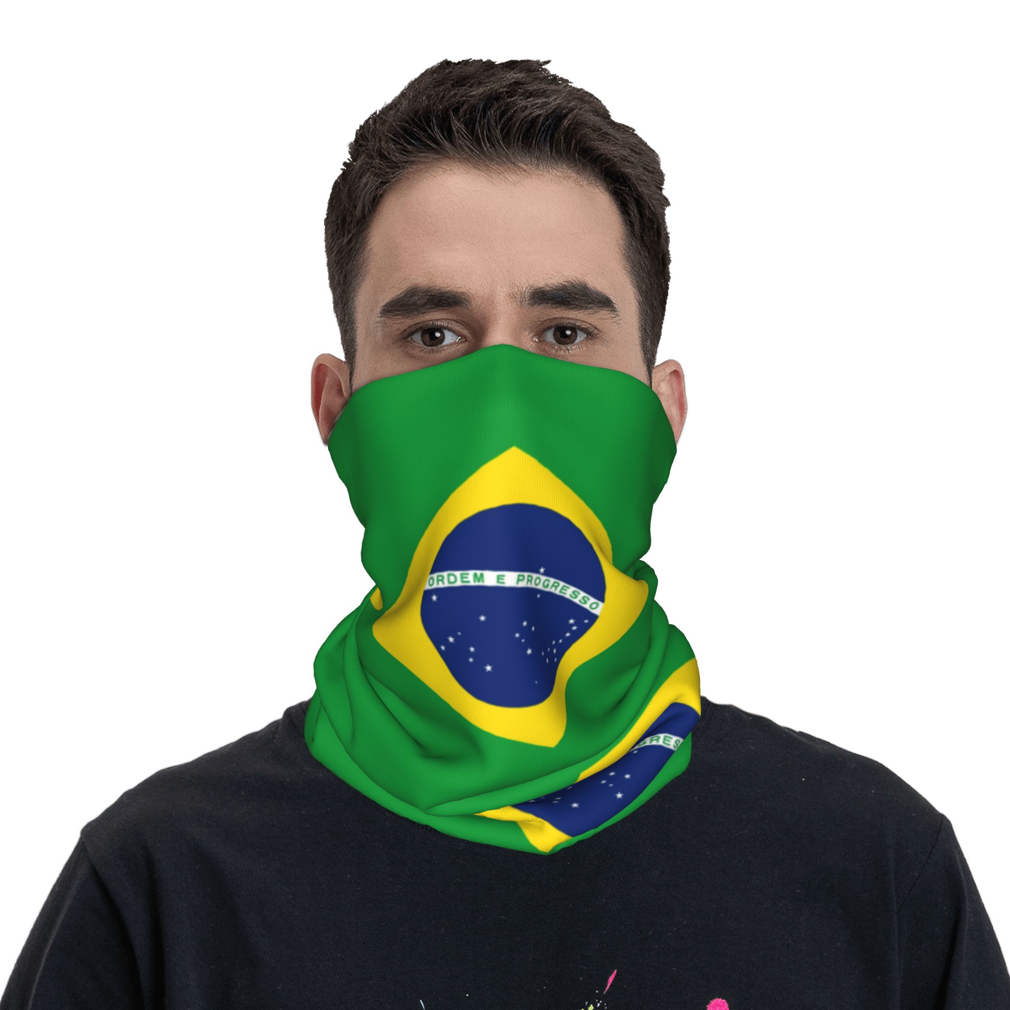 Custom Brazil Flag Bandana Nec - огляд і ціна Neck Warmer Tube