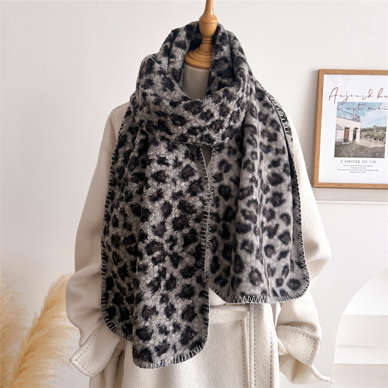 Autumn Winter Leopard Scarf Wo - огляд і ціна Pashmina Wrap Large