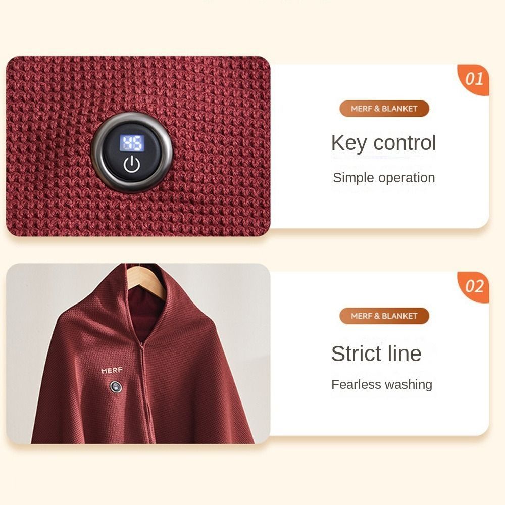 Fashion Wearable USB Electric  - огляд і ціна Woven Scarf Blanket