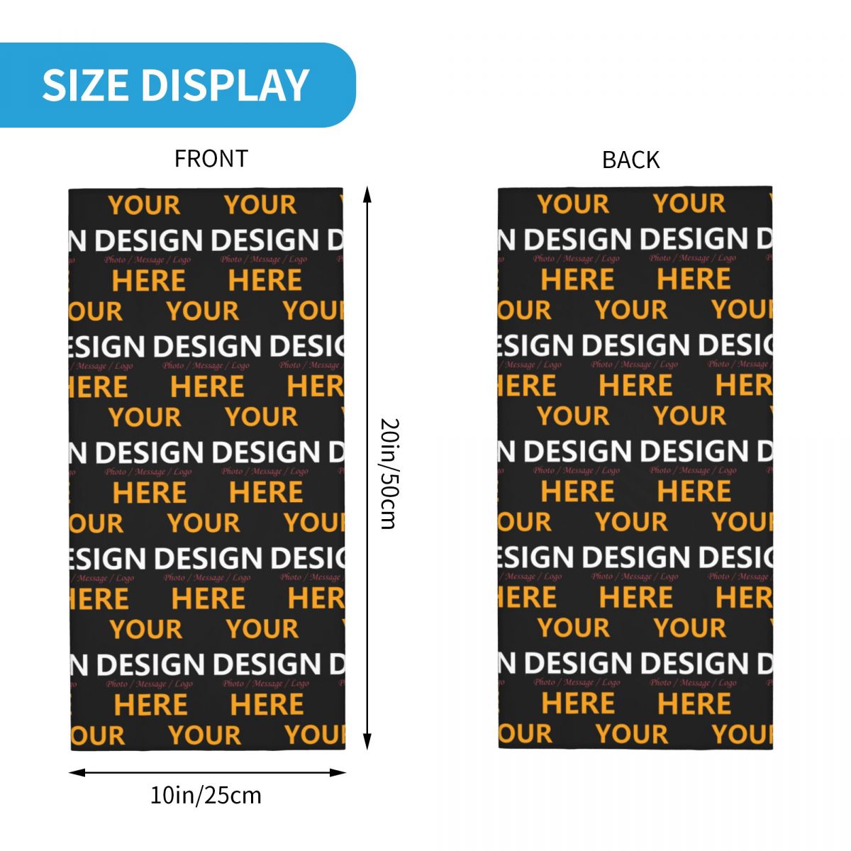 Custom Your Design Here Bandan - огляд і ціна Neck Warmer Tube