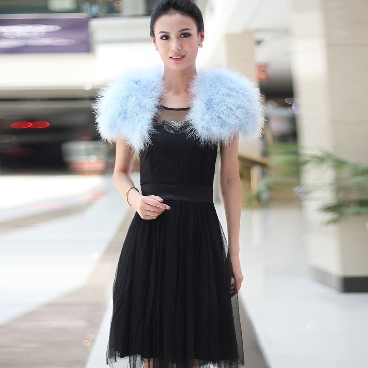 Women Ostrich Feather Boa Shaw - огляд і ціна Stole Wedding Shawl