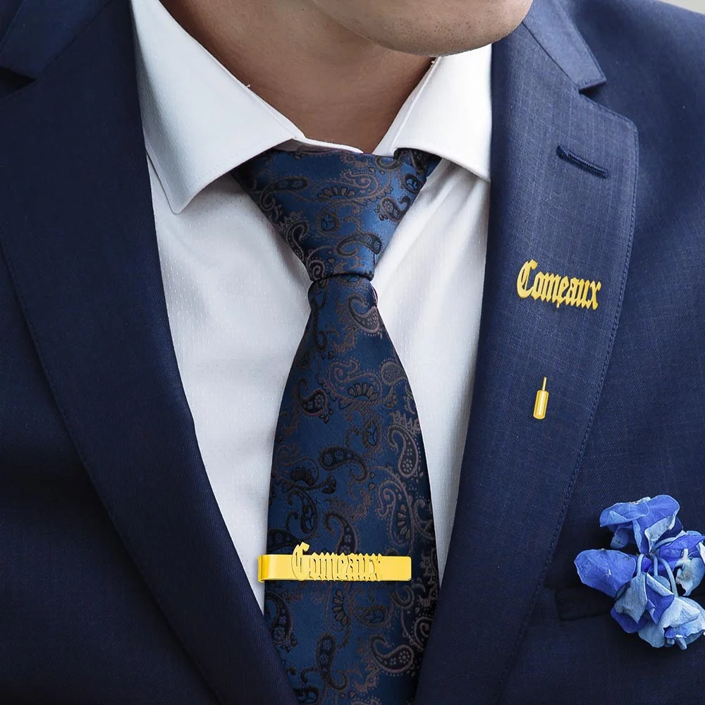 Personalized Cufflinks/Lapel P - огляд і ціна Tie Bar Set Gift