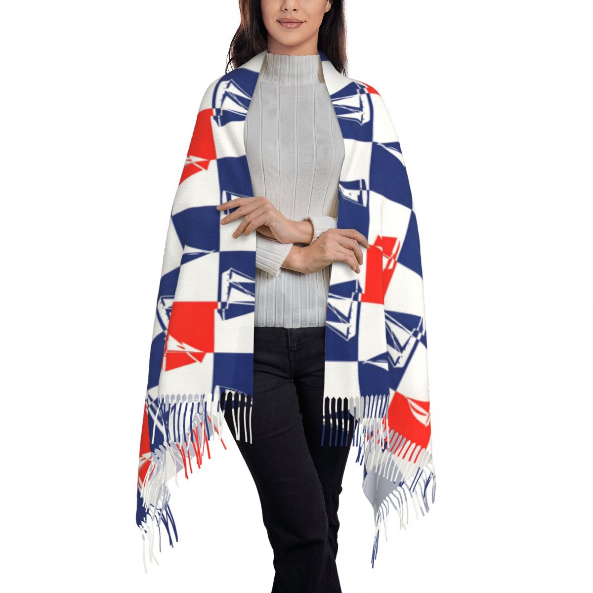 Sailing Ship Ocean Scarf Fall  - огляд і ціна Pashmina Wrap Large