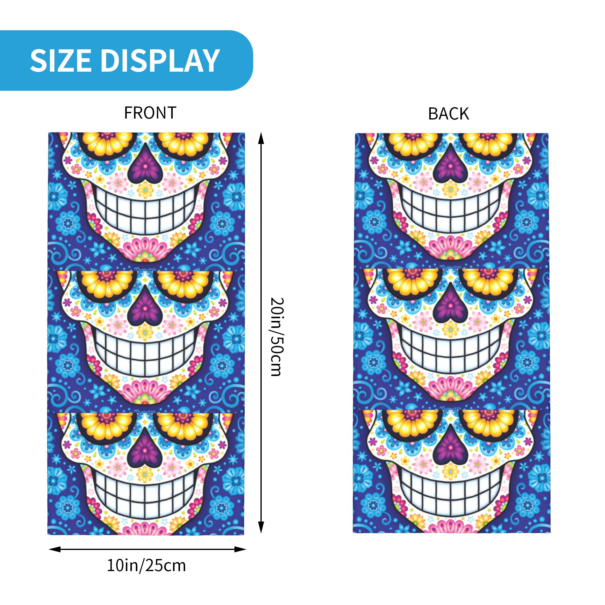Custom Day Of The Dead Sugar S - огляд і ціна Neck Warmer Tube