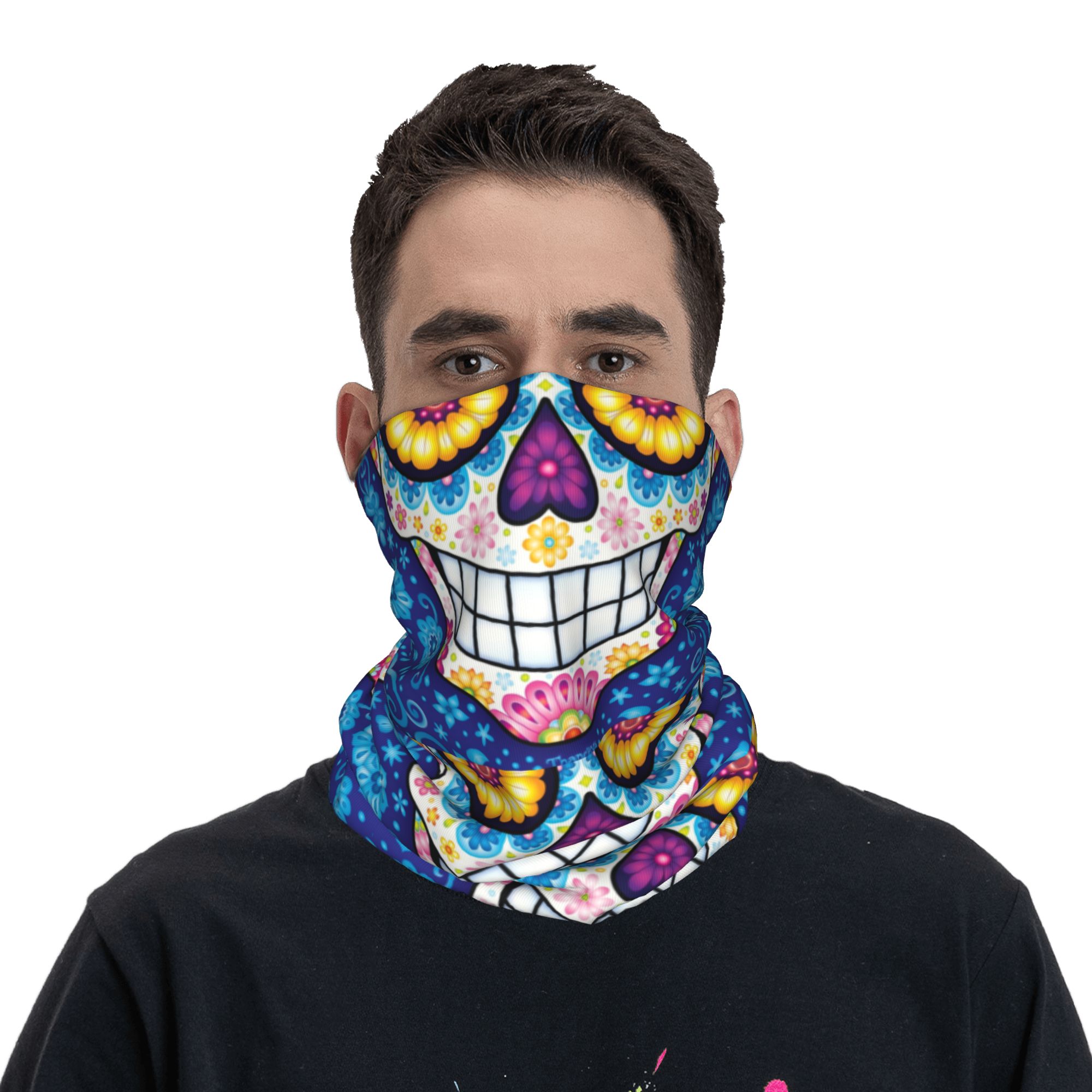 Custom Day Of The Dead Sugar S - огляд і ціна Neck Warmer Tube