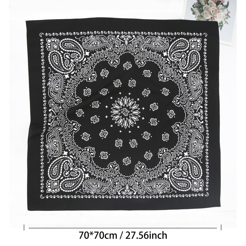70*70cm Unisex Women 100% Cott - огляд і ціна Bandana Cotton