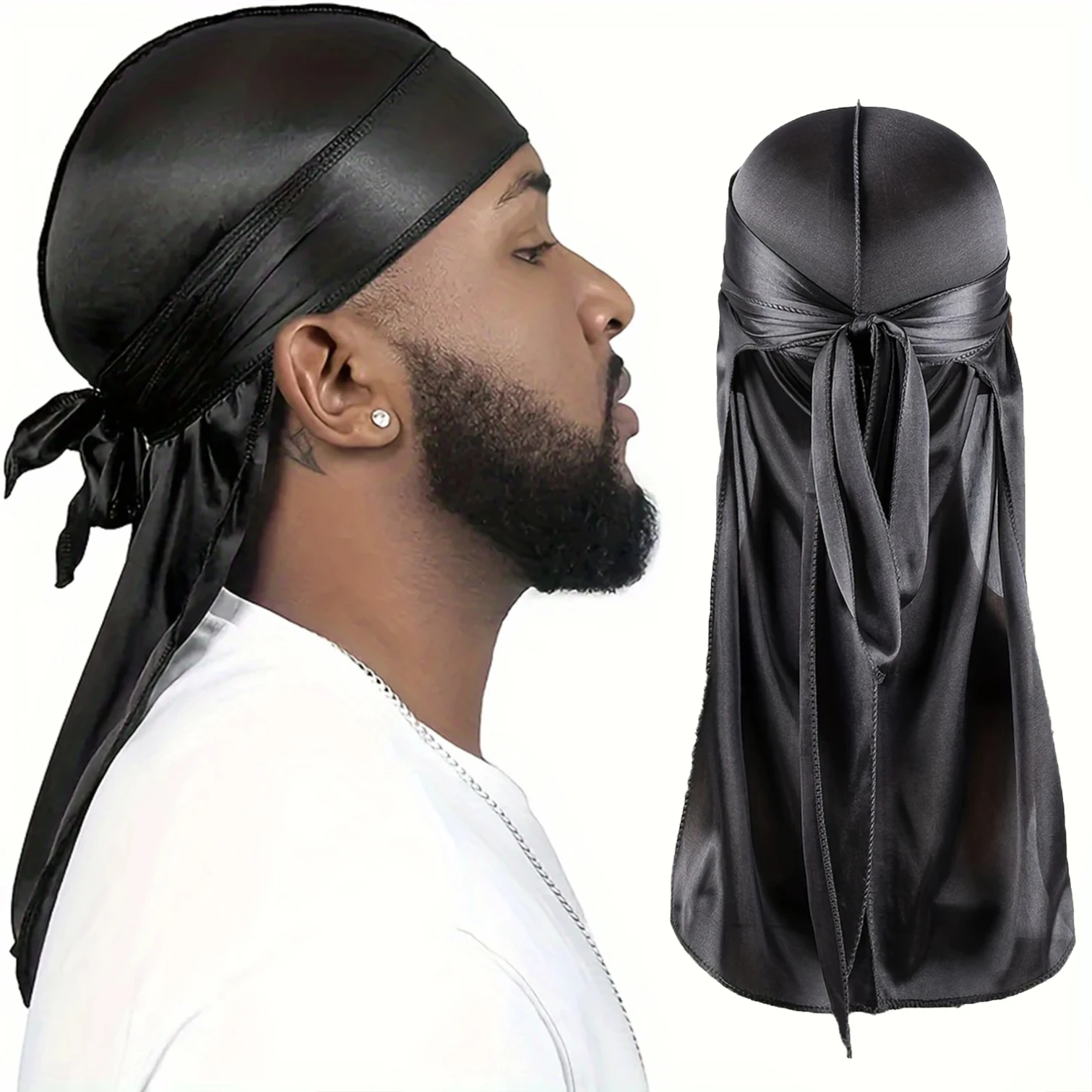 Men's Silk Durag Bonnet Bandan - огляд і ціна Bandana Doo Rag