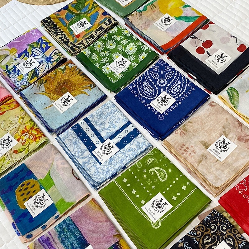 100% Cotton Square Scarf For W - огляд і ціна Bandana Cotton
