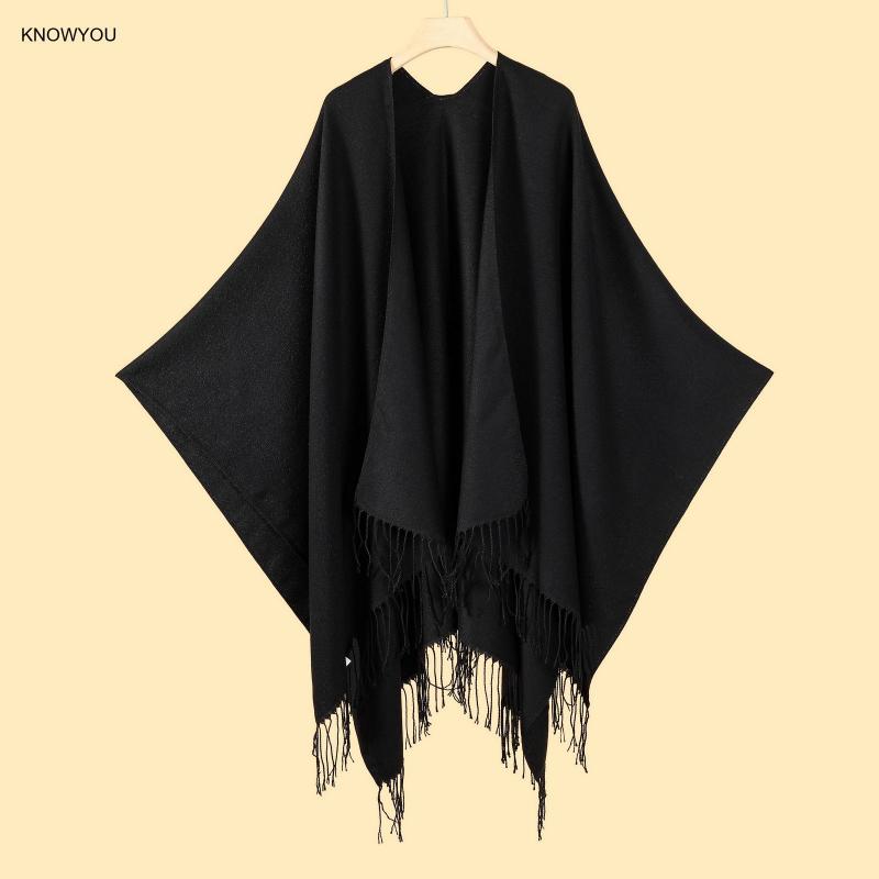 Solid Color Ponchos Men Women  - огляд і ціна Muffler Men Wool