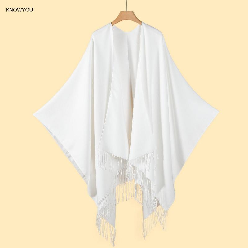 Solid Color Ponchos Men Women  - огляд і ціна Muffler Men Wool