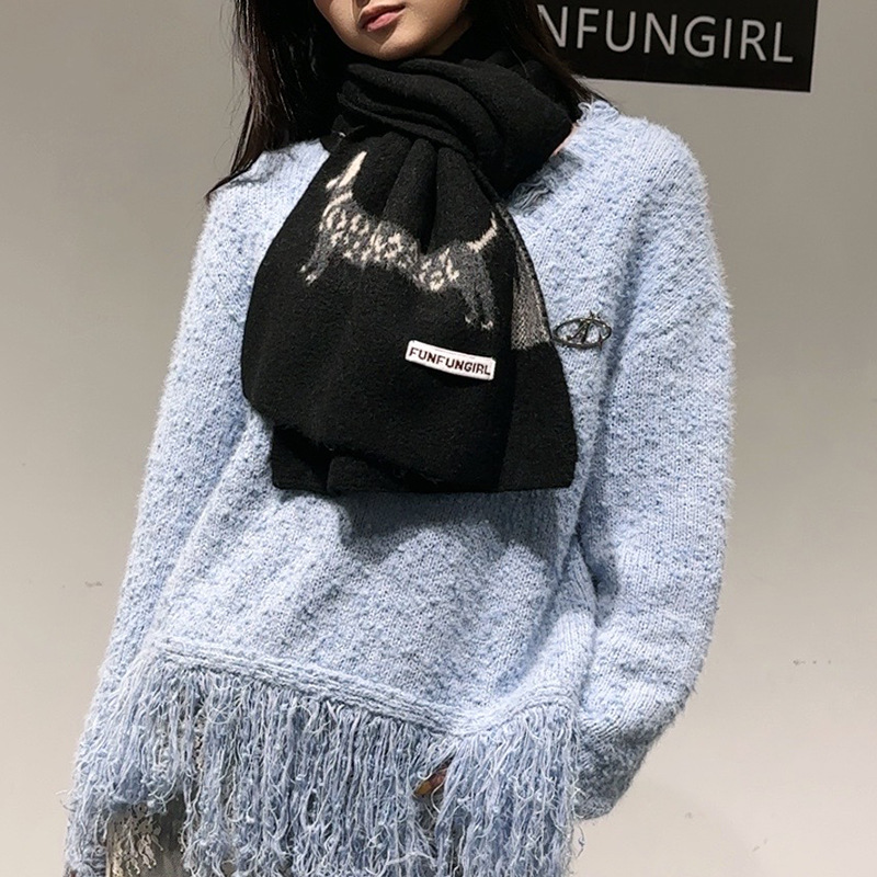 Korean Version Wool Blend Pupp - огляд і ціна Muffler Men Wool