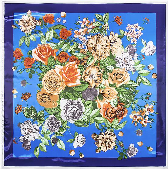 90*90cm Silk Scarf Women Fashi - огляд і ціна Silk Neck Scarf