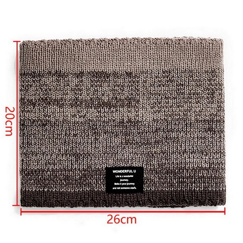 Winter Scarf for Men Fleece Ri - огляд і ціна Handkerchief Cotton Men