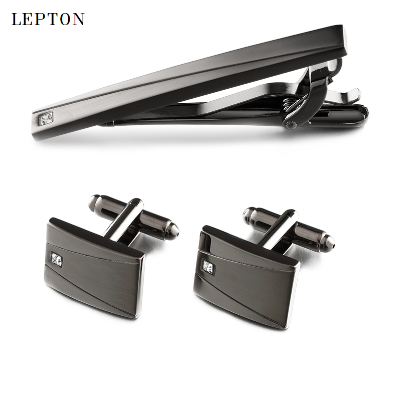 Classic Black Cufflinks & Tie  - огляд і ціна Tie Bar Set Gift