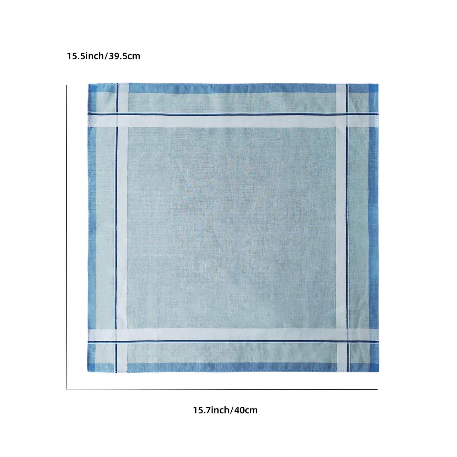 6Pcs Pocket Square Hankies 40c - огляд і ціна Handkerchief Cotton Men