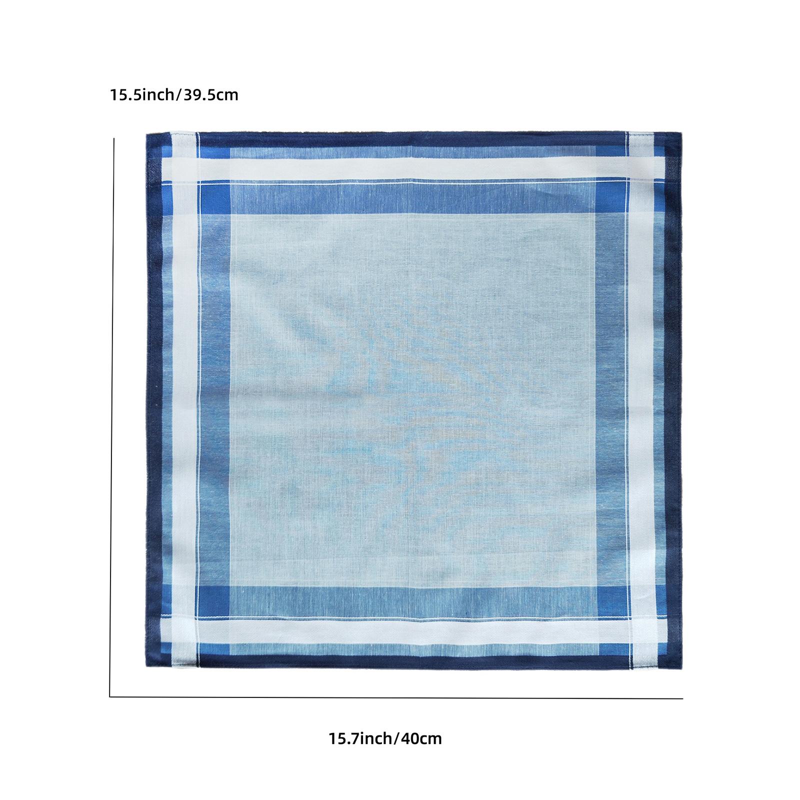 6Pcs Pocket Square Hankies 40c - огляд і ціна Handkerchief Cotton Men