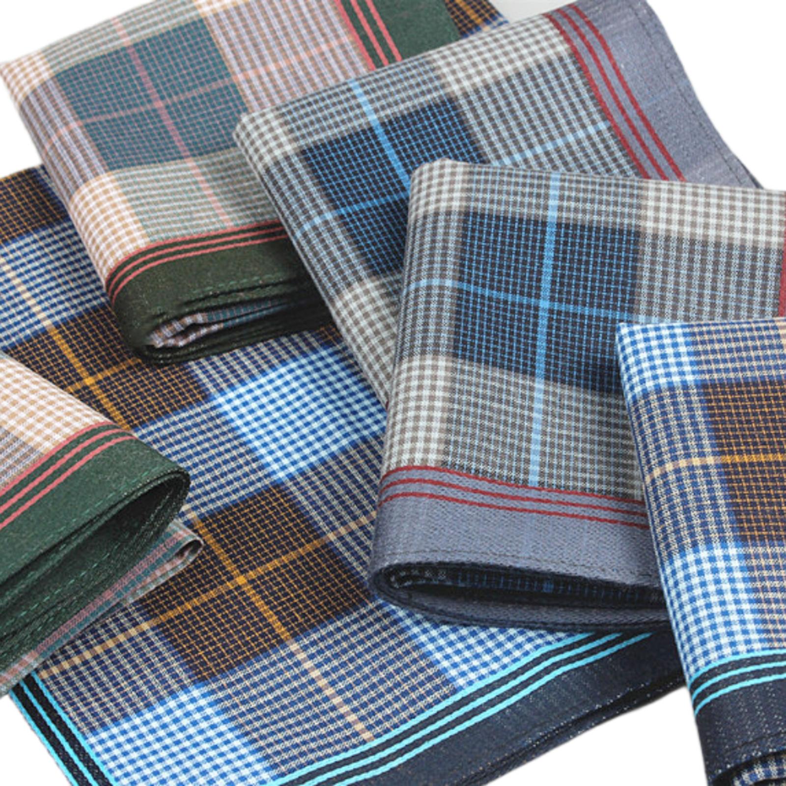 6Pcs Pocket Square Hankies, Un - огляд і ціна Handkerchief Cotton Men
