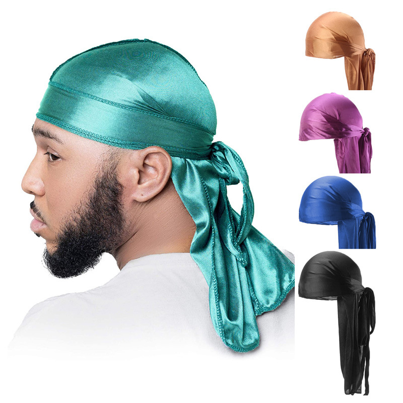 5Pcs New silk Durag Bandana Tu - огляд і ціна Bandana Doo Rag