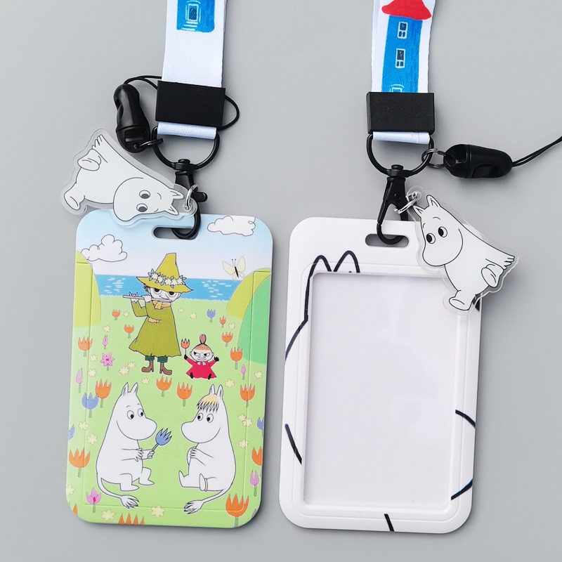 Moomin Cartoon Hard Card Holde - огляд і ціна Lanyard Badge Holder