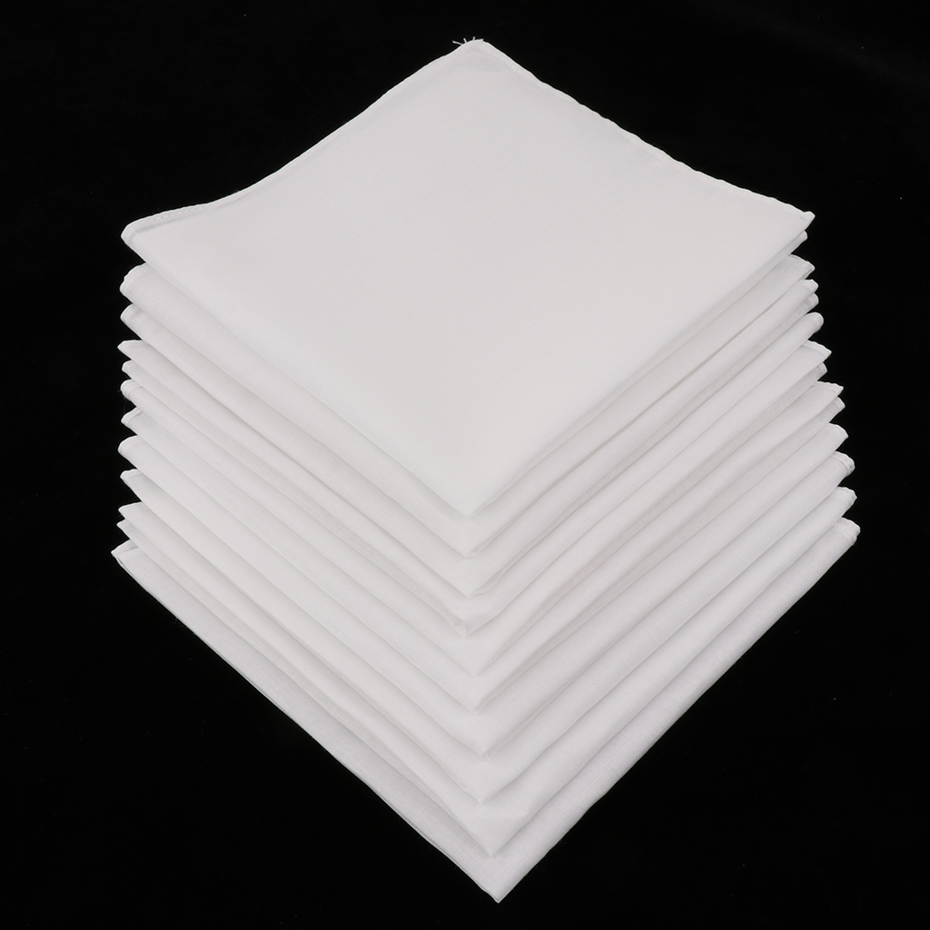 20/40pcs Plain Check Pocket Sq - огляд і ціна Handkerchief Cotton Men