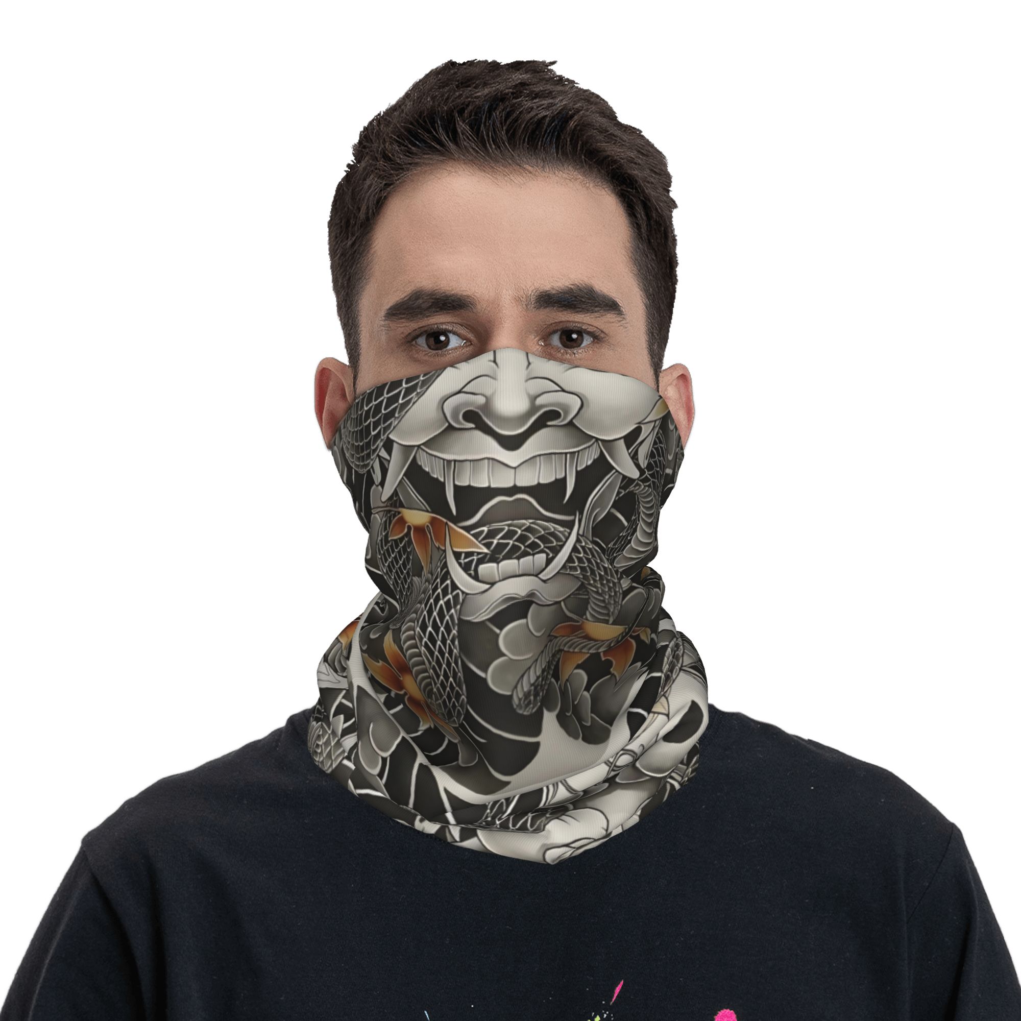 Custom Samurai Oni Demon Banda - огляд і ціна Neck Warmer Tube