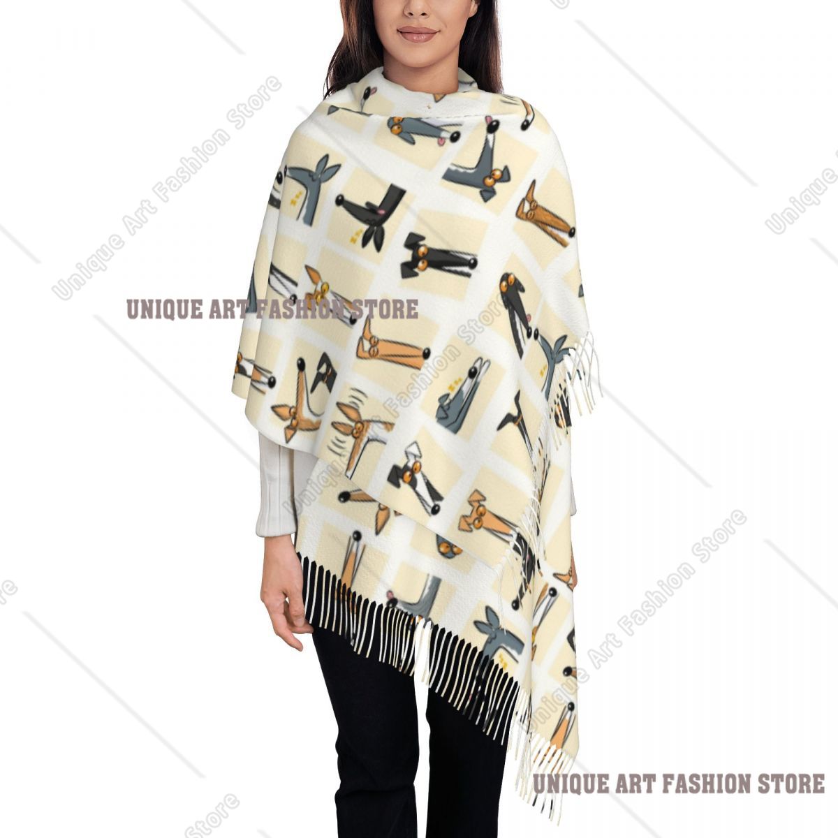 Women's Tassel Scarf Heads Up  - огляд і ціна Pashmina Wrap Large
