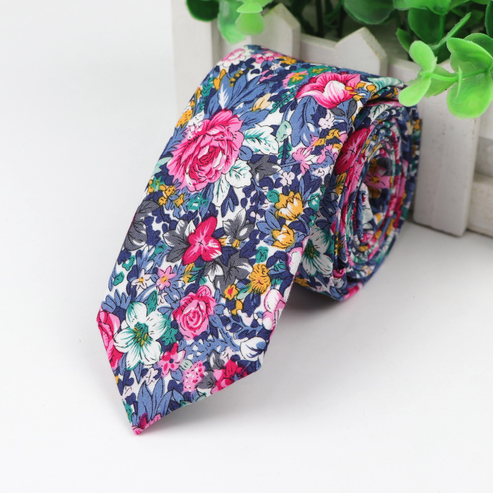 Cotton Flower Tie Men's Colour - огляд і ціна Skinny Tie Men
