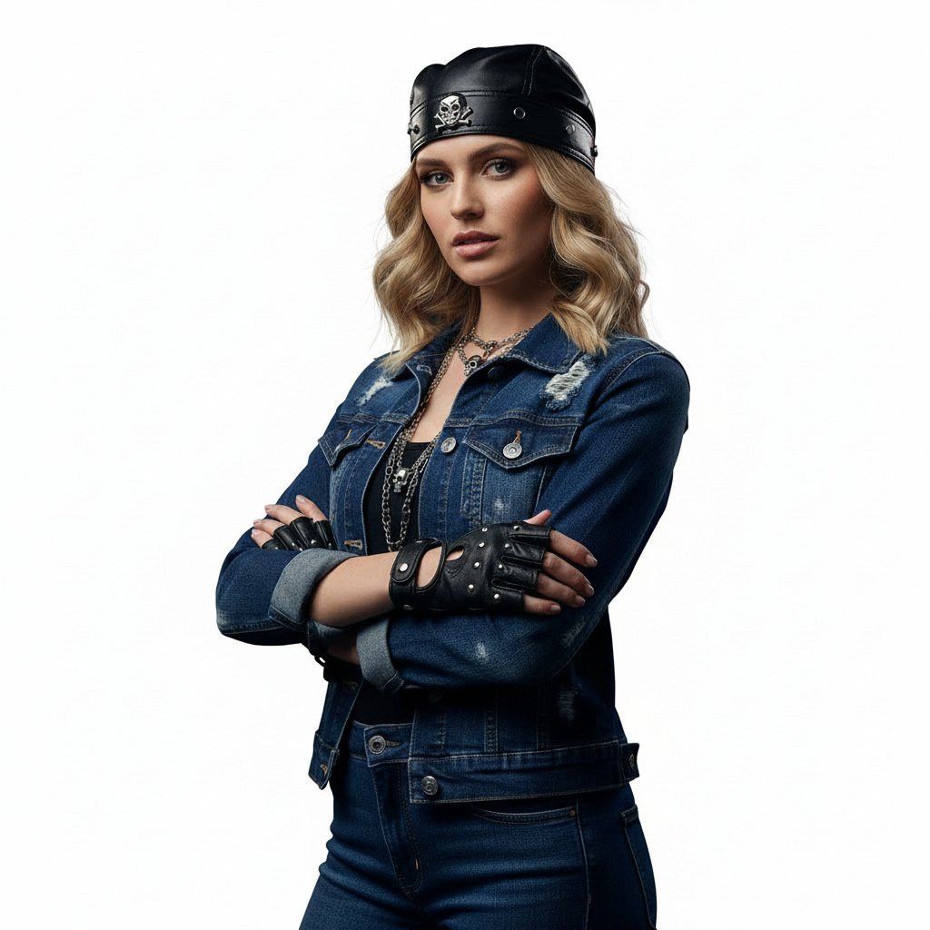 PU Leather Black Biker Adjusta - огляд і ціна Bandana Doo Rag