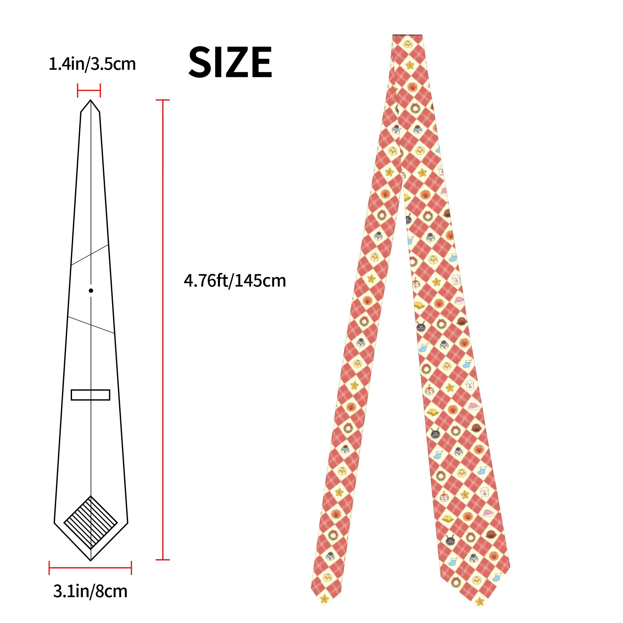 Anpanman Anime Cartoon Necktie - огляд і ціна Skinny Tie Men