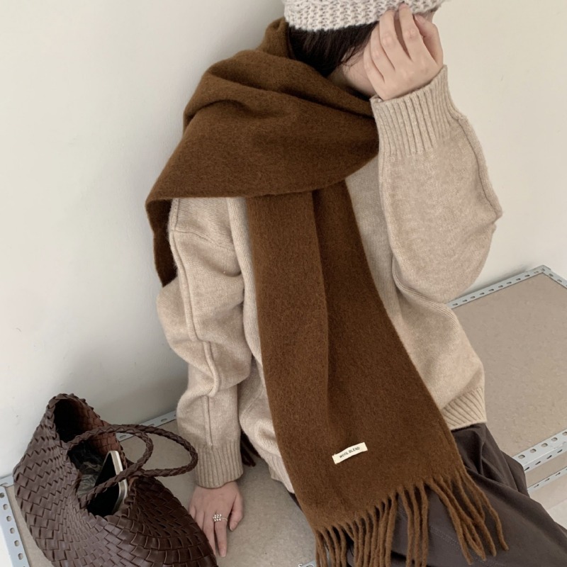 Korean Version Chic Solid Tass - огляд і ціна Muffler Men Wool