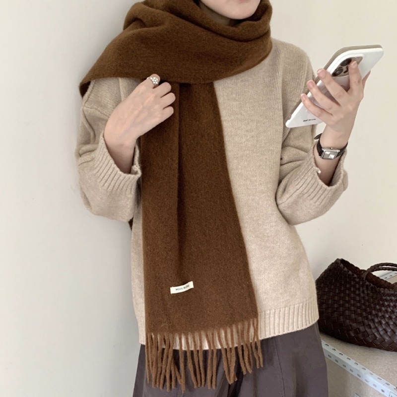 Korean Version Chic Solid Tass - огляд і ціна Muffler Men Wool