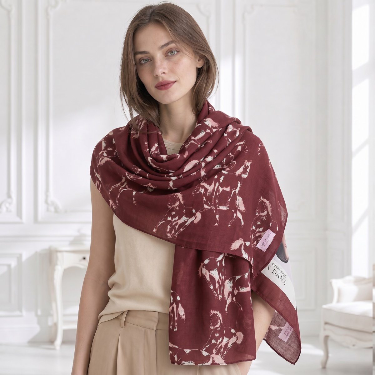 Scarf Female Cotton Muslim Wra - огляд і ціна Pashmina Wrap Large