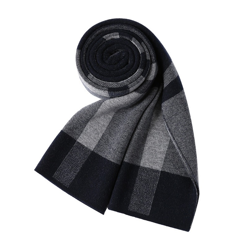 Luxury Scarf Man Winter Warm W - огляд і ціна Muffler Men Wool