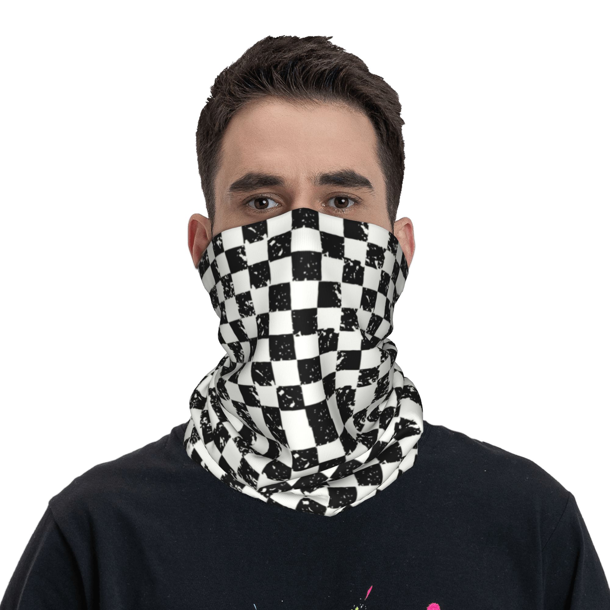 Custom Retro Checkered Flag Wi - огляд і ціна Neck Warmer Tube