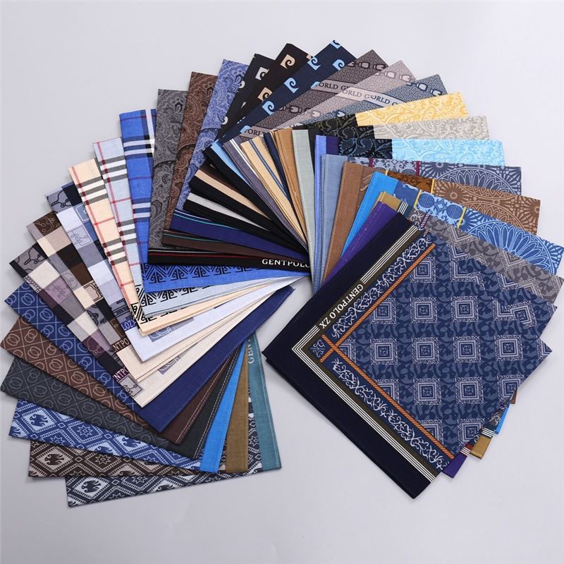 3Pcs Men's Pure Cotton Printed - огляд і ціна Handkerchief Cotton Men