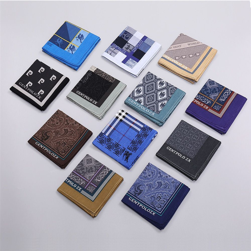 3Pcs Men's Pure Cotton Printed - огляд і ціна Handkerchief Cotton Men