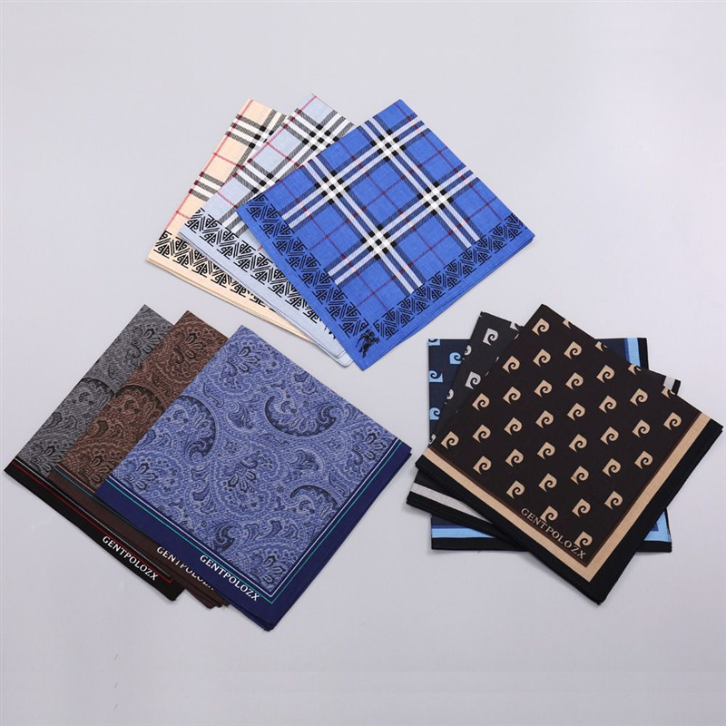 3Pcs Men's Pure Cotton Printed - огляд і ціна Handkerchief Cotton Men