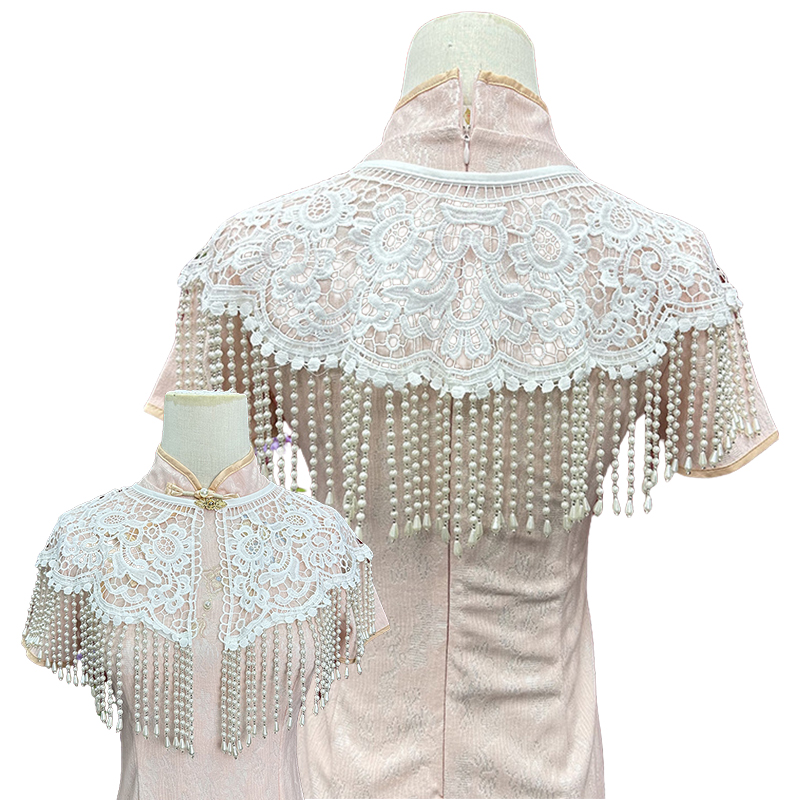 Vintage Pearl Tassel Shawl Anc - огляд і ціна Stole Wedding Shawl