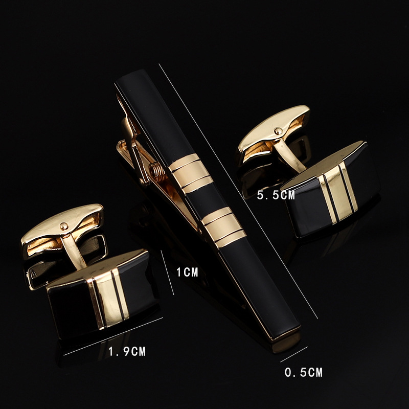 Mens Ties Clip Cufflinks Set S - огляд і ціна Tie Bar Set Gift