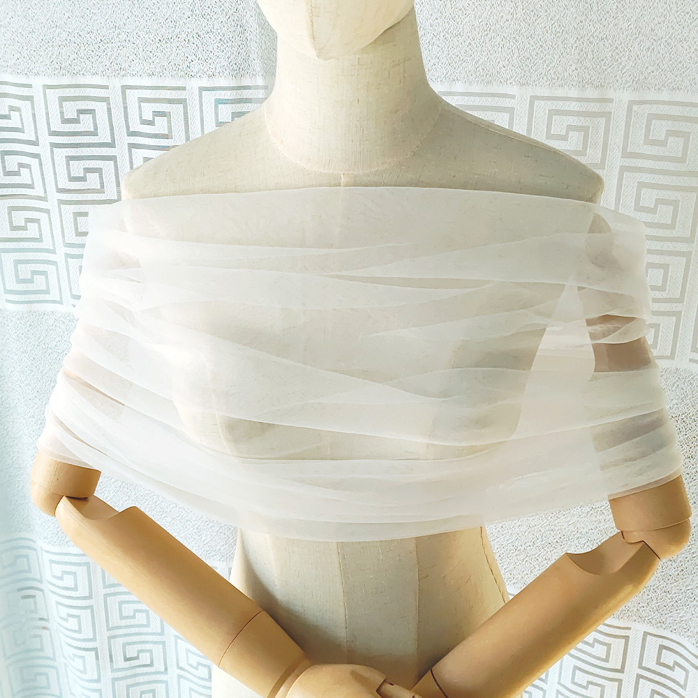 Women Pleated Tulle Sheer Wrap - огляд і ціна Stole Wedding Shawl
